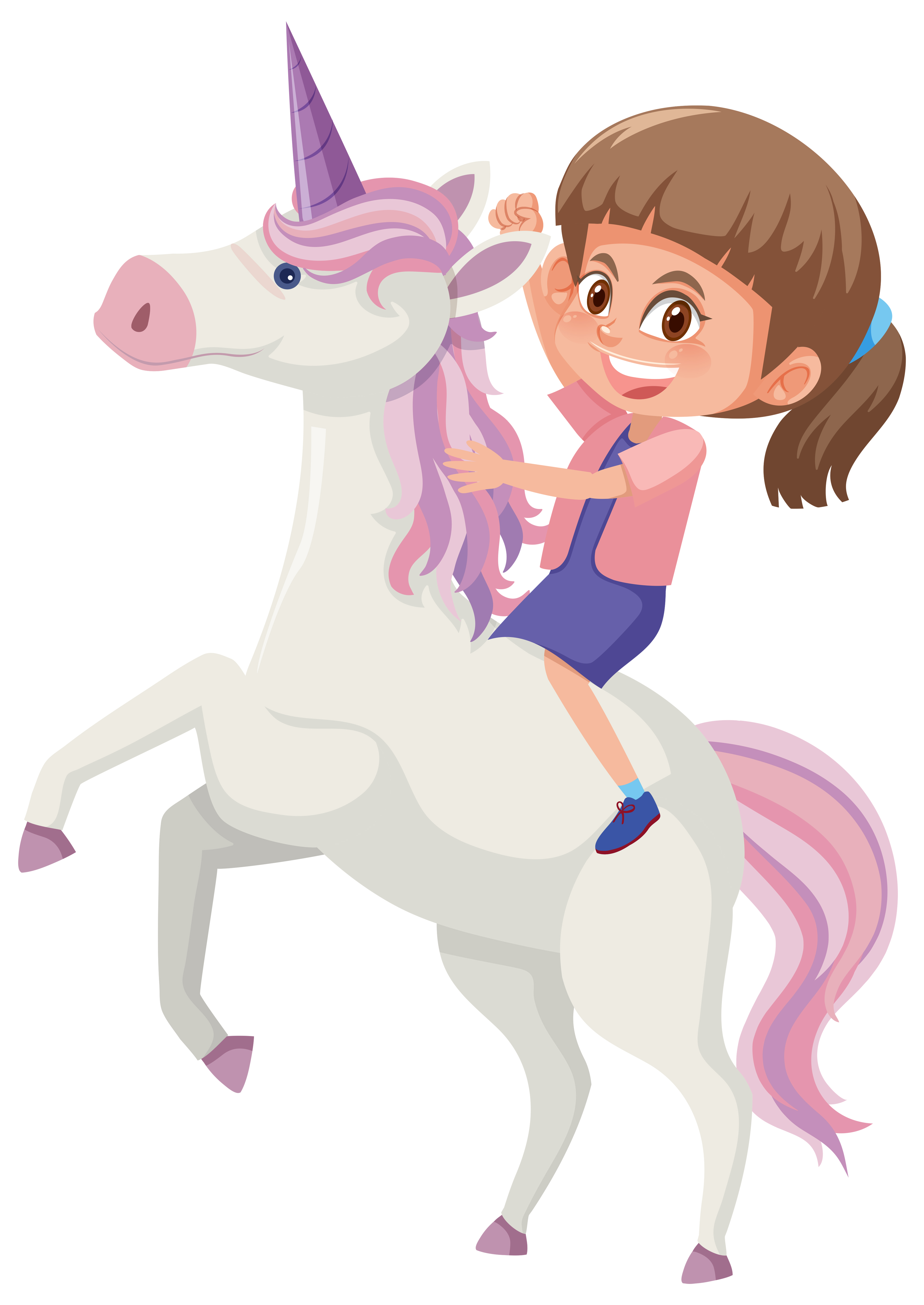 animal riding unicorn
