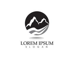 Mountain nature landscape  logo and symbols  icons 