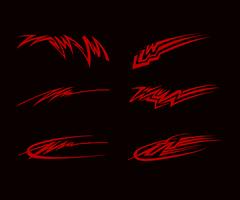 Car Motorcycle Racing Vehicle Graphics, tribal Vinyls and Decals vector