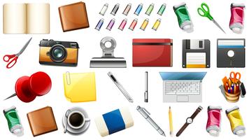 Set of stationary object vector