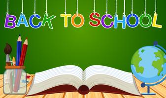 Background theme for back to school vector