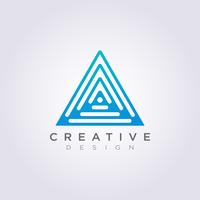 Abstract Triangle Vector Illustration Design Clipart Symbol Logo Template