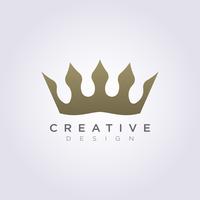 The Crown of the Kingdom Vector Illustration Design Clipart Symbol Logo Template