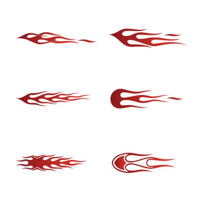 fire flames in tribal style for tattoo, vehicle and t-shirt deco