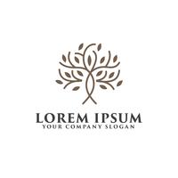 tree luxury logo design concept template vector
