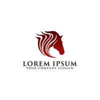 horse logo design concept template vector