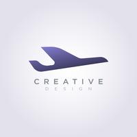 Airplane Vector Illustration Design Clipart Symbol Logo Template
