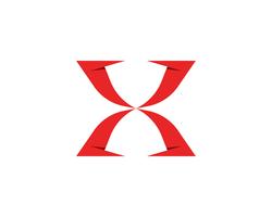 X Logo plantilla vector icono diseño