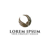 luxury bird logo design concept template vector