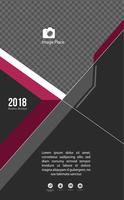 Dark Brochure Cover Concept vector