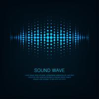 Ecualizador digital abstracto, fondo de elemento de patrón de onda de sonido de diseño creativo vector