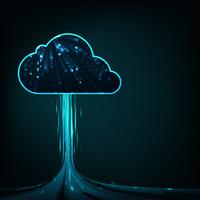 Cloud computing concept.Abstract cloud connection technology background. vector