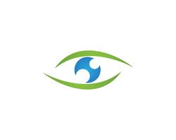 Vector de plantilla de logotipo y símbolos de cuidado de ojo