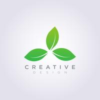 Leaf Vector Shape Design Clipart Symbol Logo Art Template