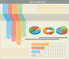 Una infografía con gráficos coloridos. vector