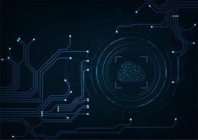 Concepto computacional de la nube. Fondo abstracto de la tecnología de la conexión de la nube. vector