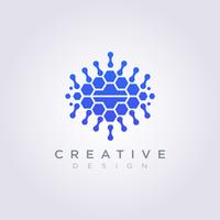Digital Brain Data Template Design Company Logo Vector Symbol Icon
