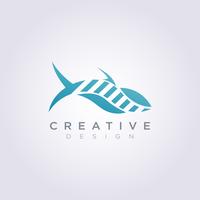 Whale Sea Animal Illustration Design Clipart Symbol Logo Template vector