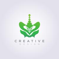 Pelvic Bone Vector Illustration Design Clipart Symbol Logo Template