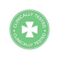 Clinically Tested icon vector