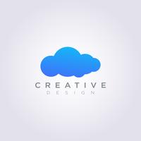 Sky Cloud Weather Vector Illustration Design Clipart Symbol Logo Template