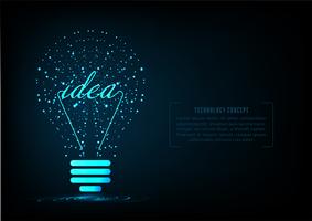 Creative light bulb concept vector