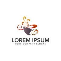 coffee logo design concept template. fully editable vector