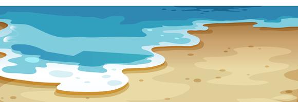 A close up beach background vector