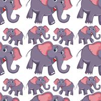 A elephant seamless pattern vector