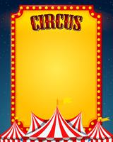 A blank circus border vector