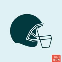 American football helmet vector