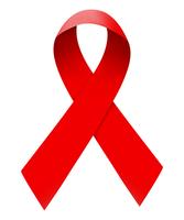 Red ribbon isolated vector