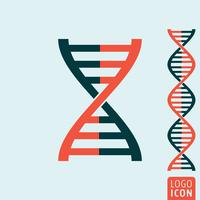 Dna icon isolated vector