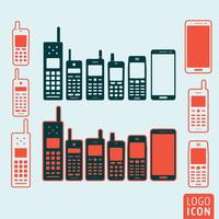 Mobile phone icon isolated vector