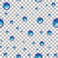 Seamless water drops vector