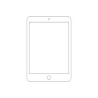 Electronic device icon. Tablet. vector