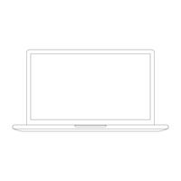 Electronic device icon. Laptop.  vector