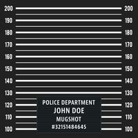Police mugshot background vector