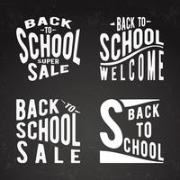 Back to school set vector