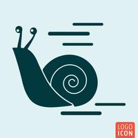 Snail icon isolated vector