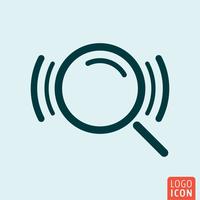 Search loupe icon vector