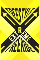 Extreme sport stamp vector