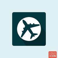 Plane icon isolated vector