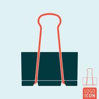 Binder clip icon vector