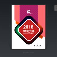 Geometric colorful business brochure, cover design, flyer - Vector Illustration