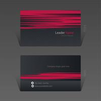 Black and Pink strip business card design concept  Vector Illustration