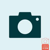 Camera icon isolated vector