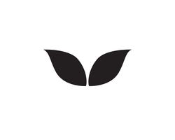 Plantilla de logotipo y símbolo de naturaleza verde hoja vector