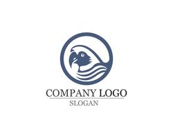 bird Logo and symbols  Template vector red color