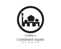 Mosque icon vector Illustration design template